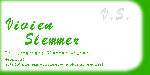 vivien slemmer business card